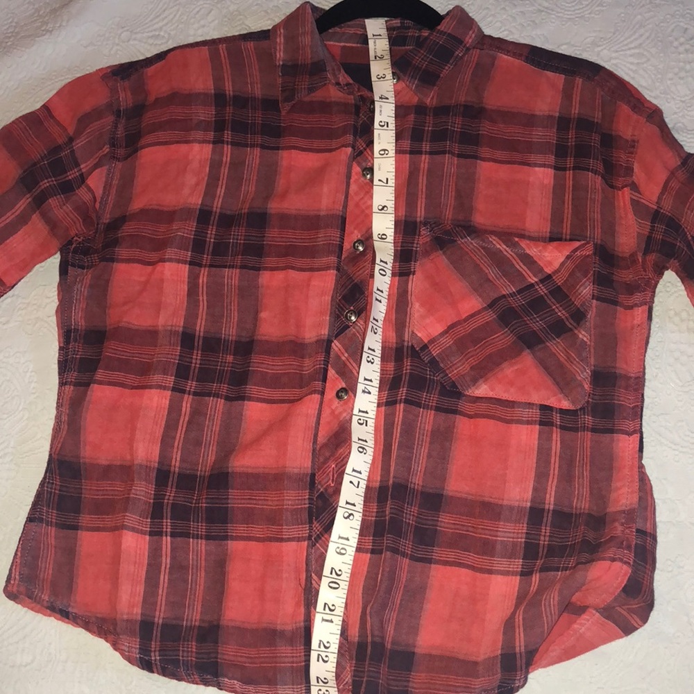 Collard plaid button down - Picture 4 of 6